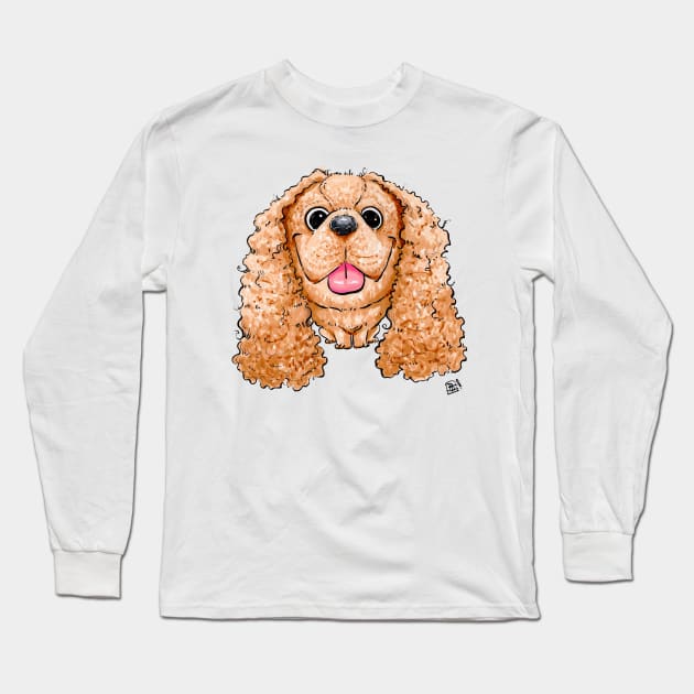 Cocker Spaniel Dog Long Sleeve T-Shirt by obillwon